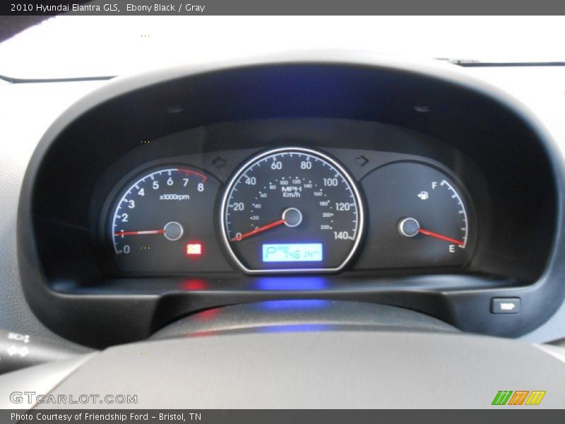 Ebony Black / Gray 2010 Hyundai Elantra GLS