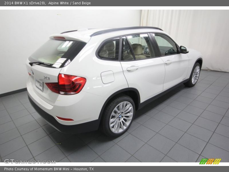 Alpine White / Sand Beige 2014 BMW X1 sDrive28i
