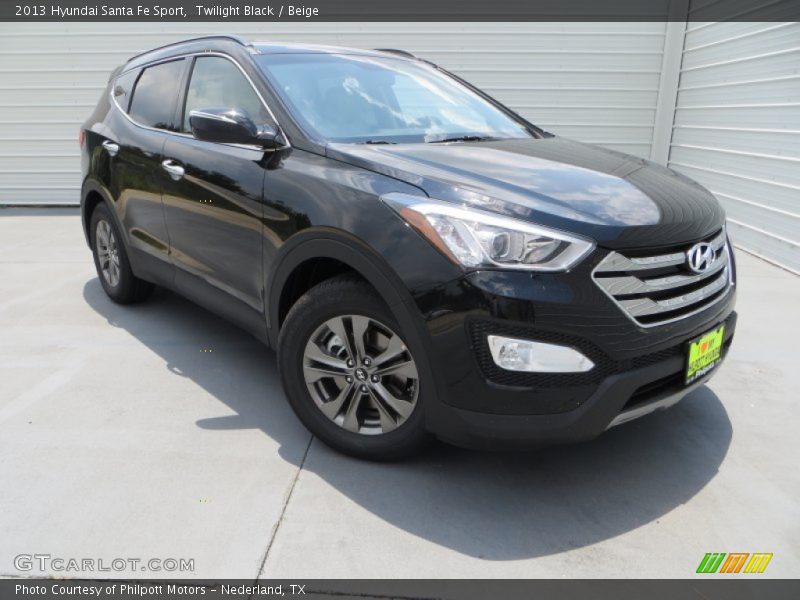 Twilight Black / Beige 2013 Hyundai Santa Fe Sport