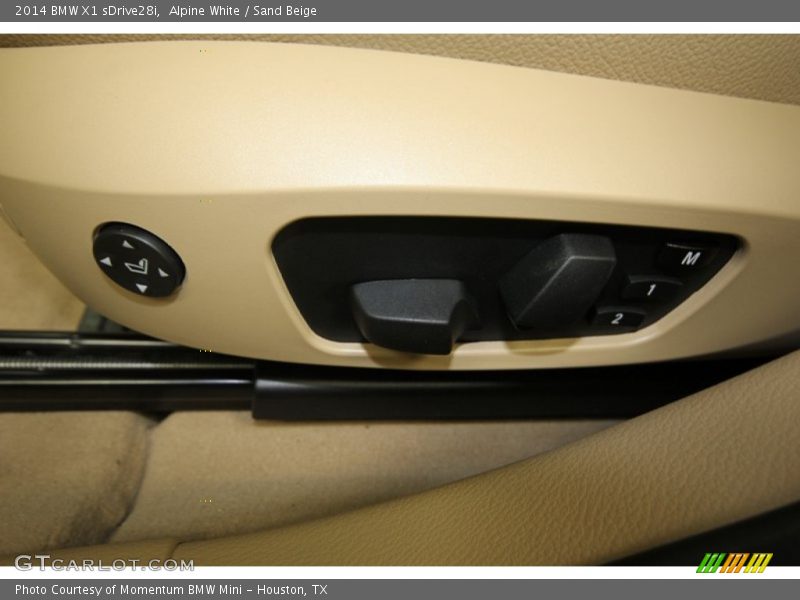 Alpine White / Sand Beige 2014 BMW X1 sDrive28i