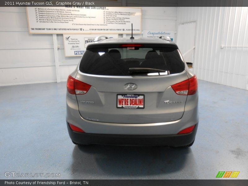 Graphite Gray / Black 2011 Hyundai Tucson GLS