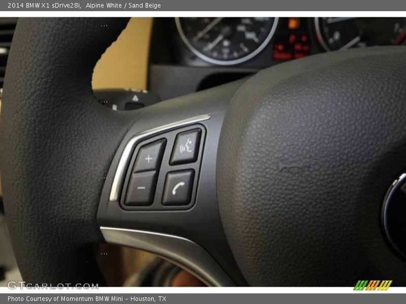 Alpine White / Sand Beige 2014 BMW X1 sDrive28i