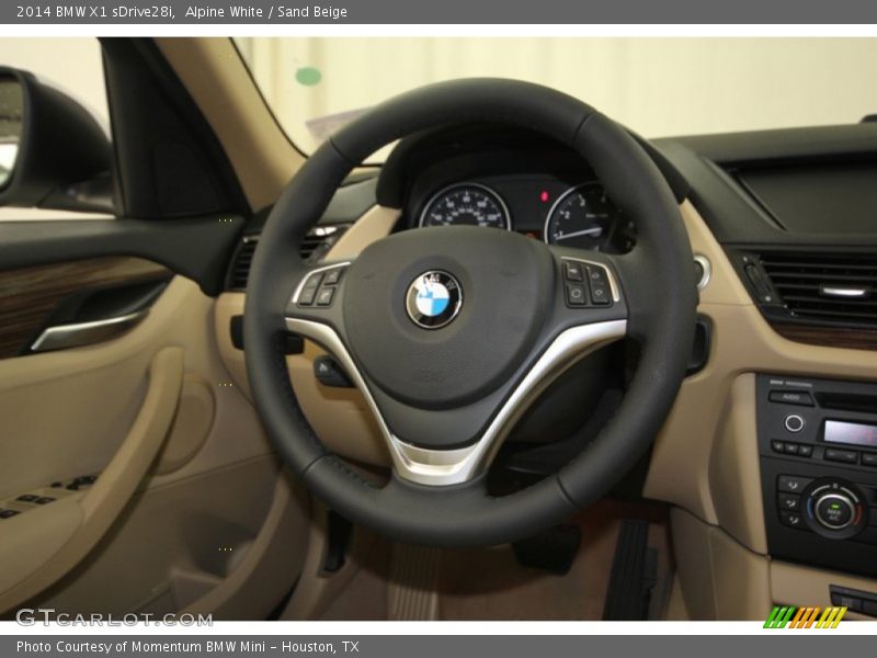 Alpine White / Sand Beige 2014 BMW X1 sDrive28i