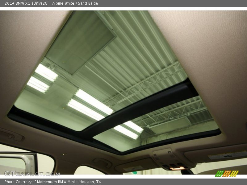 Alpine White / Sand Beige 2014 BMW X1 sDrive28i