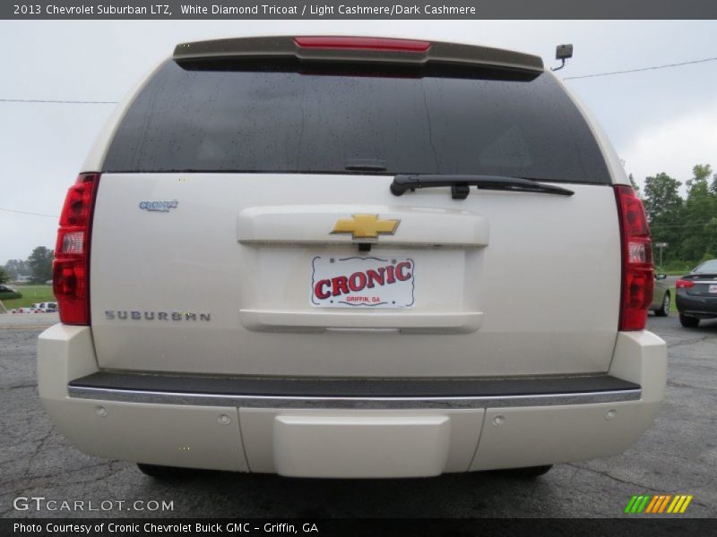 White Diamond Tricoat / Light Cashmere/Dark Cashmere 2013 Chevrolet Suburban LTZ
