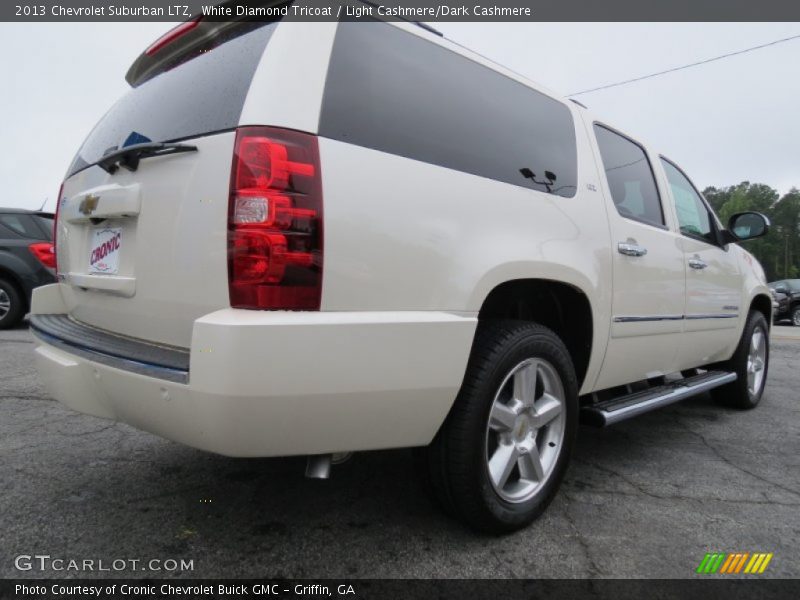 White Diamond Tricoat / Light Cashmere/Dark Cashmere 2013 Chevrolet Suburban LTZ