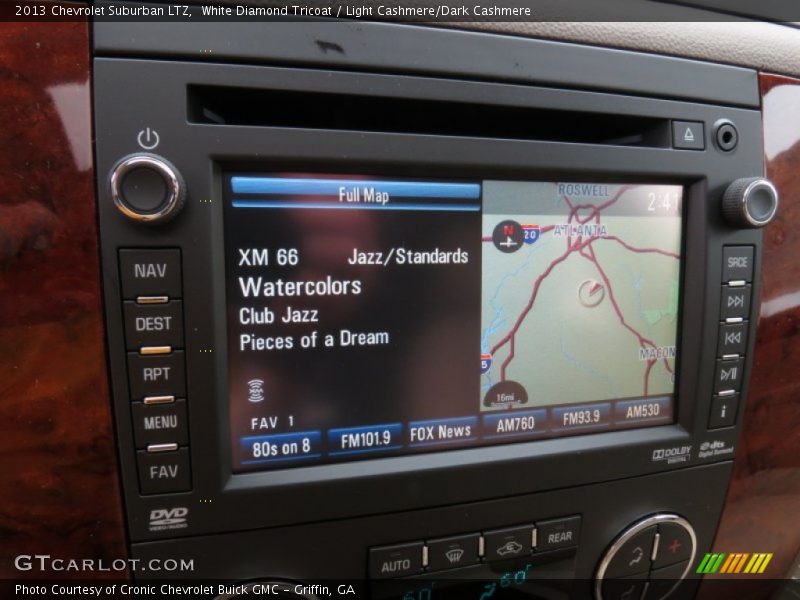 Navigation of 2013 Suburban LTZ