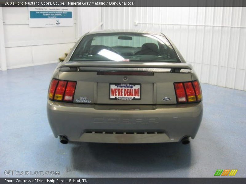 Mineral Grey Metallic / Dark Charcoal 2001 Ford Mustang Cobra Coupe