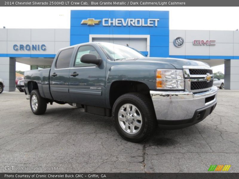 Blue Granite Metallic / Dark Cashmere/Light Cashmere 2014 Chevrolet Silverado 2500HD LT Crew Cab
