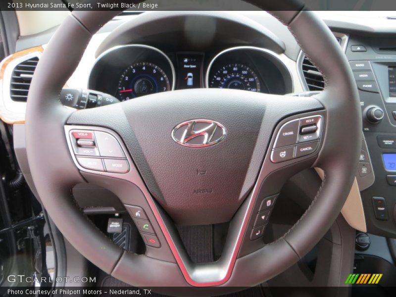 Twilight Black / Beige 2013 Hyundai Santa Fe Sport