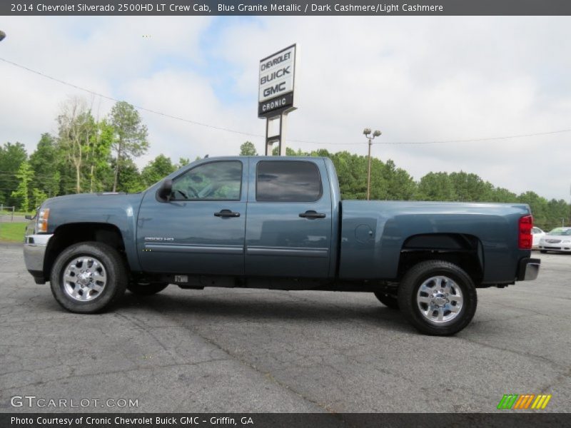 Blue Granite Metallic / Dark Cashmere/Light Cashmere 2014 Chevrolet Silverado 2500HD LT Crew Cab