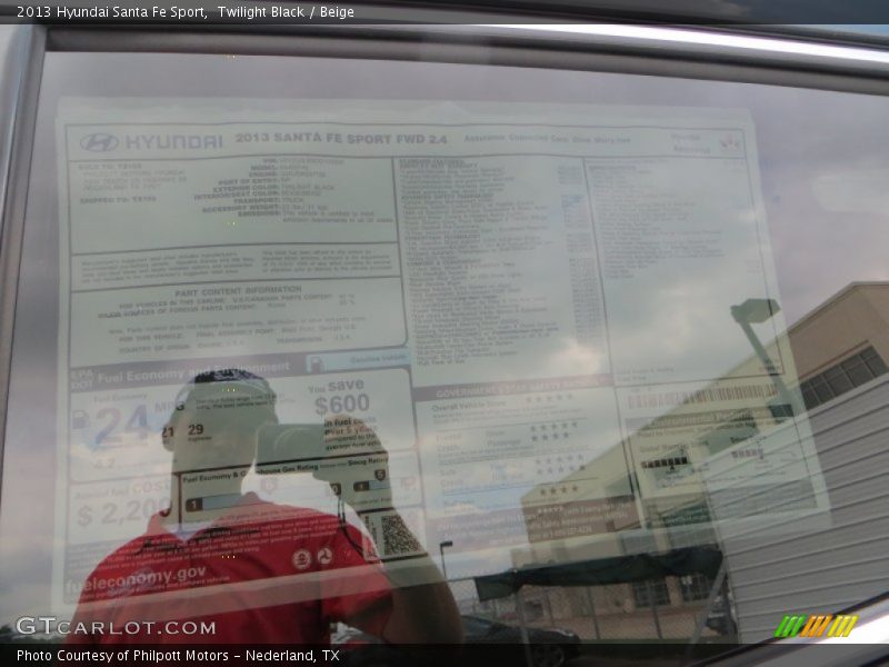 Twilight Black / Beige 2013 Hyundai Santa Fe Sport