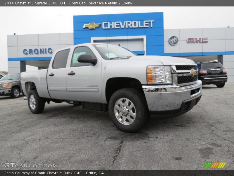 Silver Ice Metallic / Ebony 2014 Chevrolet Silverado 2500HD LT Crew Cab
