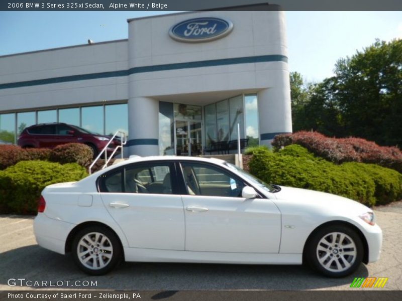 Alpine White / Beige 2006 BMW 3 Series 325xi Sedan