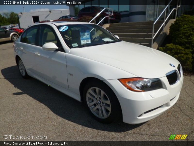Alpine White / Beige 2006 BMW 3 Series 325xi Sedan