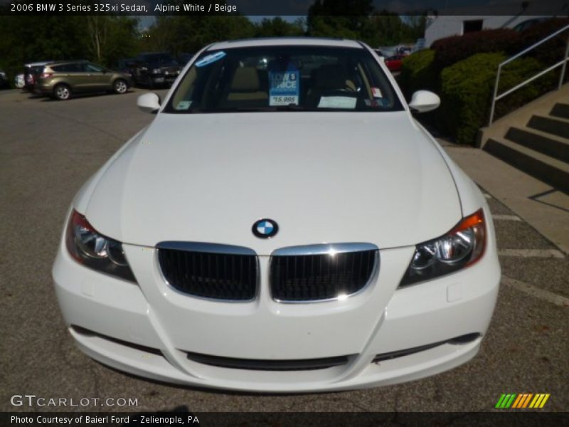 Alpine White / Beige 2006 BMW 3 Series 325xi Sedan