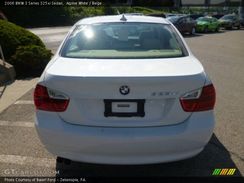 Alpine White / Beige 2006 BMW 3 Series 325xi Sedan