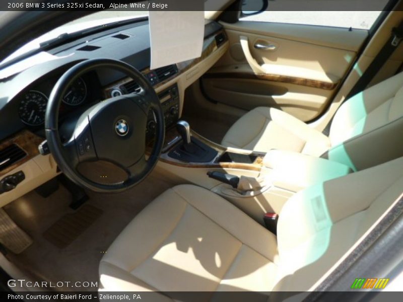 Alpine White / Beige 2006 BMW 3 Series 325xi Sedan