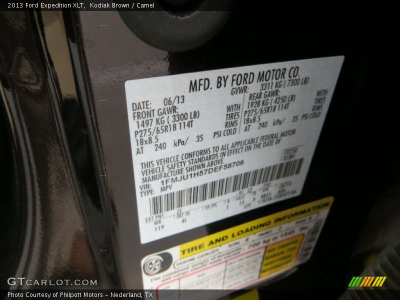 Kodiak Brown / Camel 2013 Ford Expedition XLT