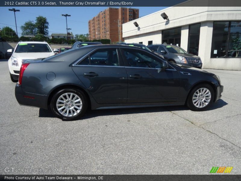 Thunder Gray ChromaFlair / Ebony/Ebony 2012 Cadillac CTS 3.0 Sedan