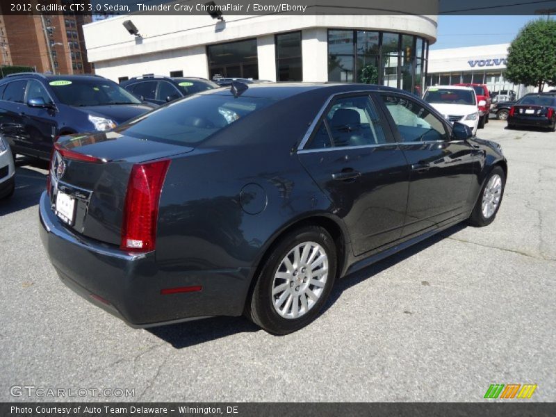 Thunder Gray ChromaFlair / Ebony/Ebony 2012 Cadillac CTS 3.0 Sedan