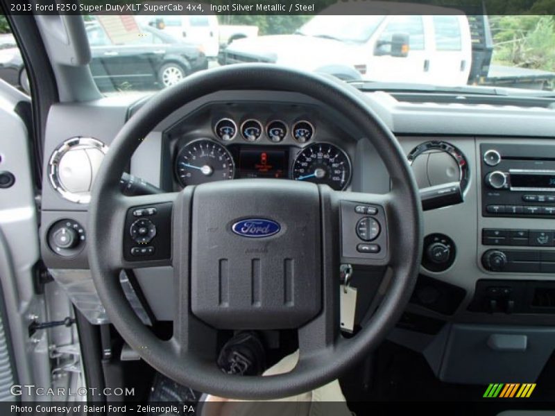 Ingot Silver Metallic / Steel 2013 Ford F250 Super Duty XLT SuperCab 4x4