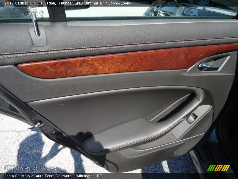 Thunder Gray ChromaFlair / Ebony/Ebony 2012 Cadillac CTS 3.0 Sedan