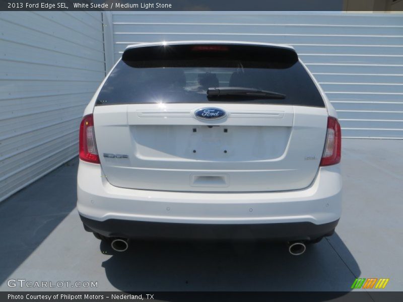 White Suede / Medium Light Stone 2013 Ford Edge SEL