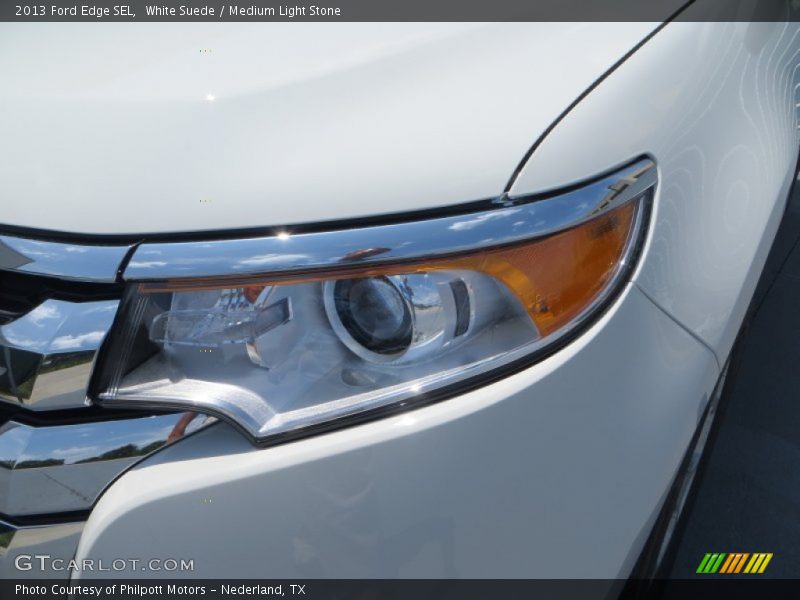 White Suede / Medium Light Stone 2013 Ford Edge SEL
