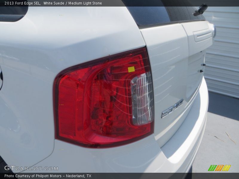 White Suede / Medium Light Stone 2013 Ford Edge SEL