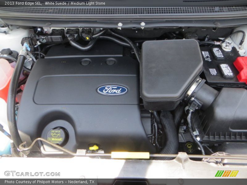 White Suede / Medium Light Stone 2013 Ford Edge SEL