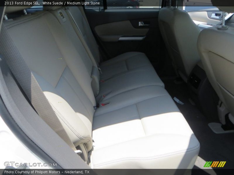White Suede / Medium Light Stone 2013 Ford Edge SEL