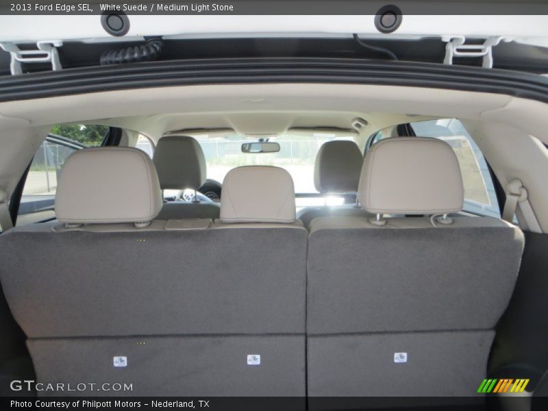 White Suede / Medium Light Stone 2013 Ford Edge SEL