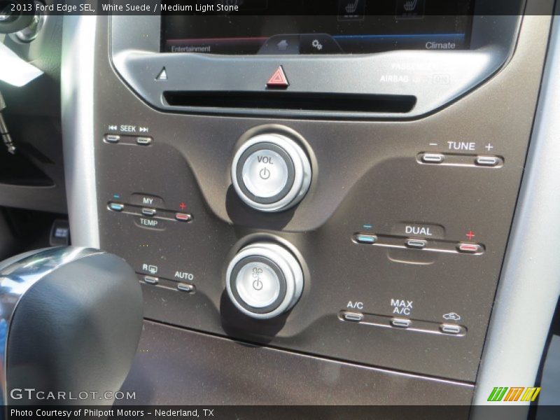 White Suede / Medium Light Stone 2013 Ford Edge SEL