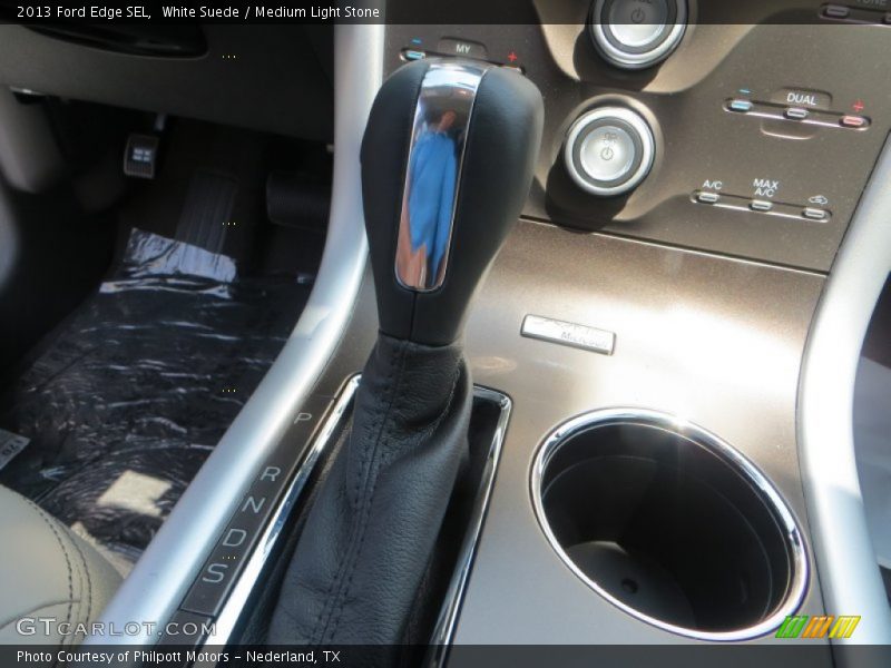 White Suede / Medium Light Stone 2013 Ford Edge SEL
