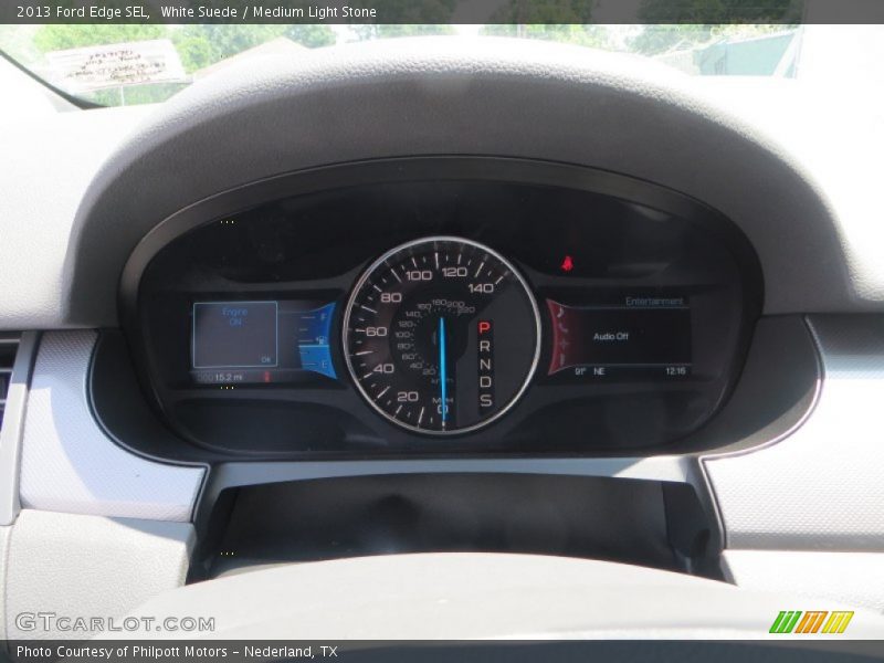 White Suede / Medium Light Stone 2013 Ford Edge SEL