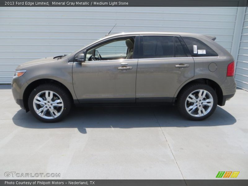 Mineral Gray Metallic / Medium Light Stone 2013 Ford Edge Limited
