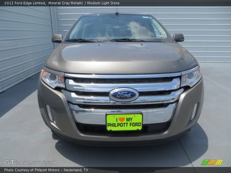 Mineral Gray Metallic / Medium Light Stone 2013 Ford Edge Limited