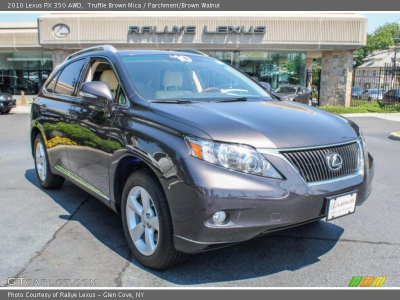 Truffle Brown Mica / Parchment/Brown Walnut 2010 Lexus RX 350 AWD