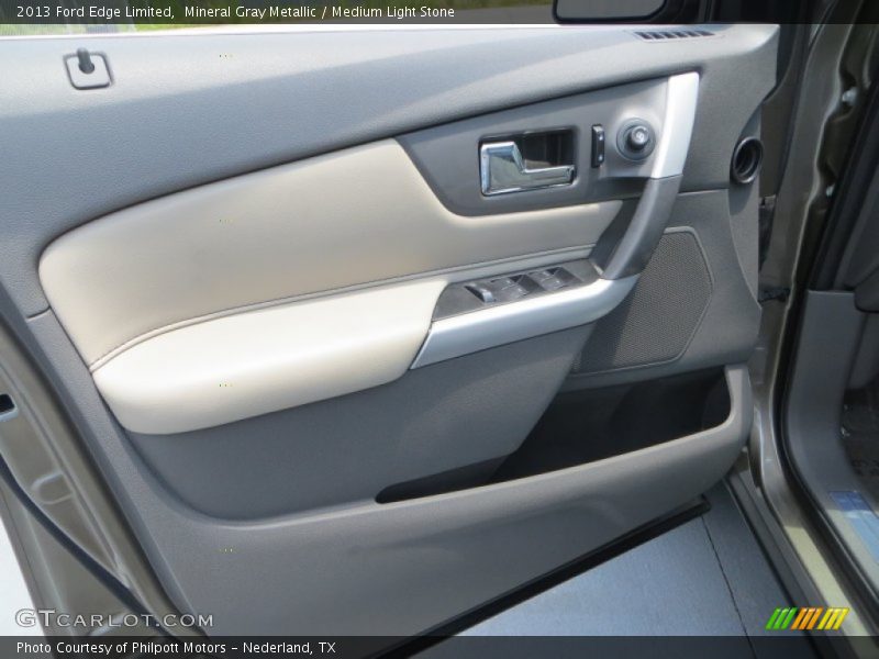 Mineral Gray Metallic / Medium Light Stone 2013 Ford Edge Limited