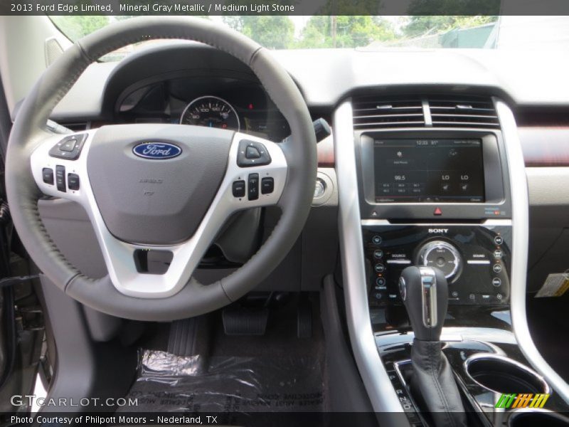 Mineral Gray Metallic / Medium Light Stone 2013 Ford Edge Limited