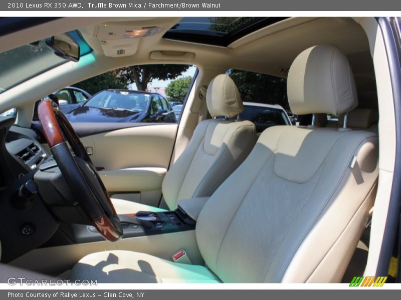 Truffle Brown Mica / Parchment/Brown Walnut 2010 Lexus RX 350 AWD