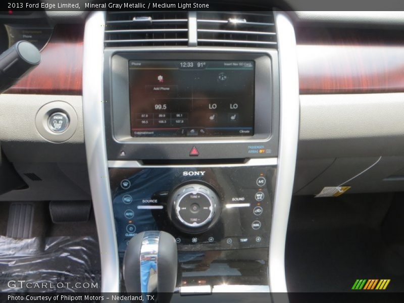 Mineral Gray Metallic / Medium Light Stone 2013 Ford Edge Limited