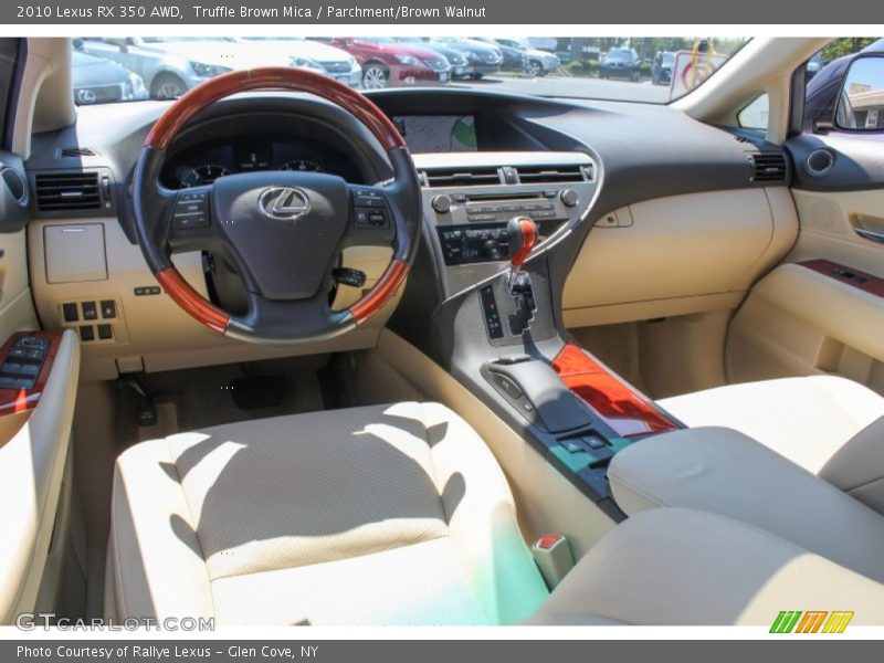 Truffle Brown Mica / Parchment/Brown Walnut 2010 Lexus RX 350 AWD