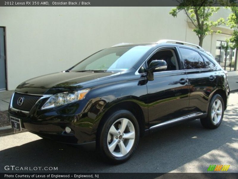 Obsidian Black / Black 2012 Lexus RX 350 AWD
