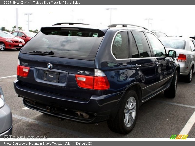 Toledo Blue Metallic / Sand Beige 2005 BMW X5 4.4i