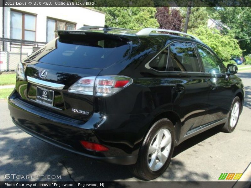 Obsidian Black / Black 2012 Lexus RX 350 AWD