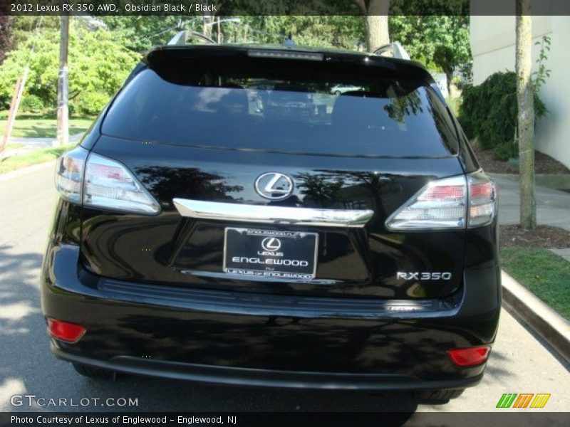 Obsidian Black / Black 2012 Lexus RX 350 AWD