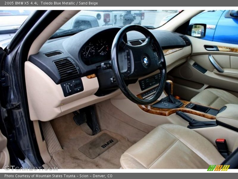 Toledo Blue Metallic / Sand Beige 2005 BMW X5 4.4i