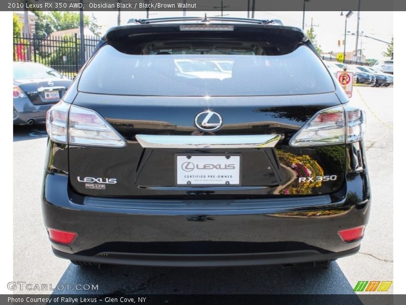 Obsidian Black / Black/Brown Walnut 2010 Lexus RX 350 AWD